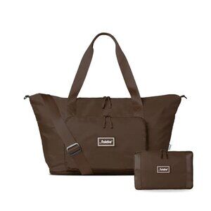 Foldie Foldable Travel Bag With Adjustable Shoulder Strap & Pouch